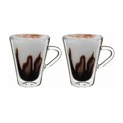 Кружка 105 мл. d=50 мм. h=75 мм. с двойными стенками Термостекло Luigi /2/