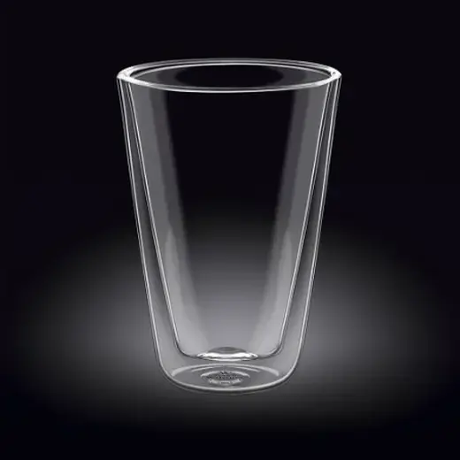 Стакан 500 мл. d=100 мм. h=153 мм. с двойными стенками Термостекло Wilmax /1/48/