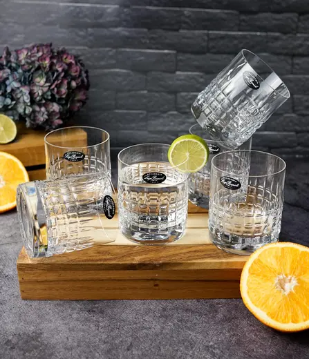 Набор стаканов низких Mixology Charme DOF 380 мл, хрустальное стекло, 6 шт.