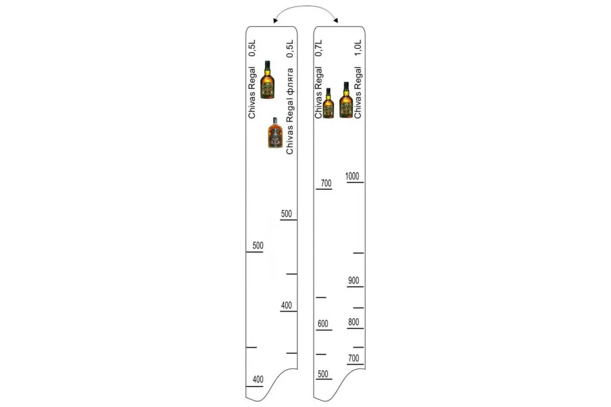 Барная линейка Chivas Regal (500мл/700мл/1л) / фляга (500мл), P.L. Proff Cuisine