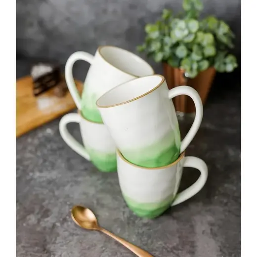 Кружка 400 мл зеленая d 9 см h11 см фарфор "The Sun Eco" P.L. Proff Cuisine [4]