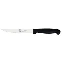 Нож кухонный 150/260 мм. с волн. кромкой, черный PRACTICA Icel /1/6/