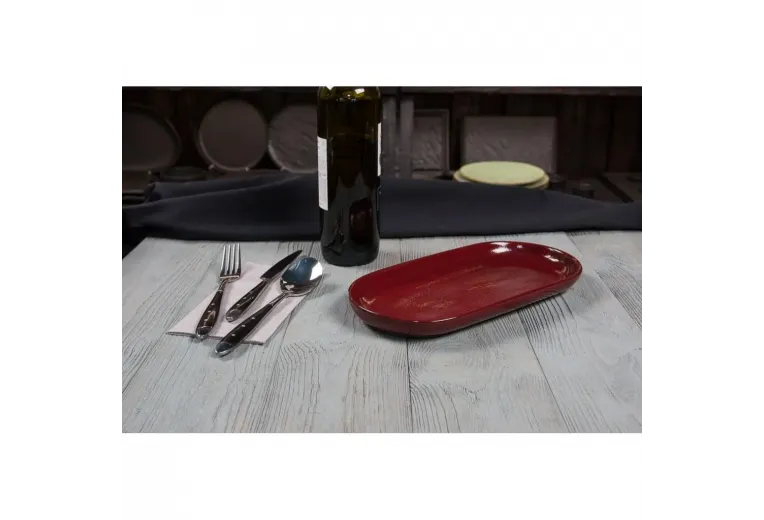 Блюдо овальное 29,5*14*2,6 см Evolution Dark Red P.L. Proff Cuisine [1]