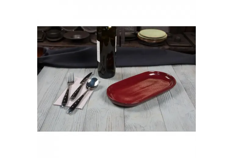 Блюдо овальное 29,5*14*2,6 см Evolution Dark Red P.L. Proff Cuisine [1]