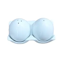 Набор для специй 2 предмета Яйцо на подставке белый фарфор P.L. Proff Cuisine [1]