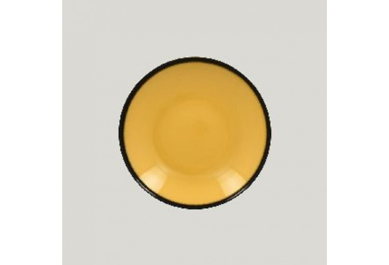 Тарелка-салатник RAK Porcelain LEA Yellow 26 см, высота 5 см, 1,2 л (желтый цвет)