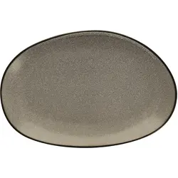 Блюдо овальное без рима 36x24 см, Ston grey, World of Colours