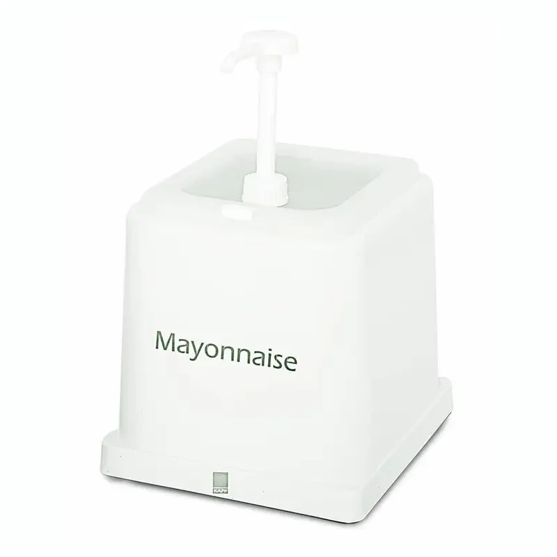 Емкость для соуса "Майонез" диспенсер 2000 мл 21,2*22,8 см h22,3 см белая KAPP
