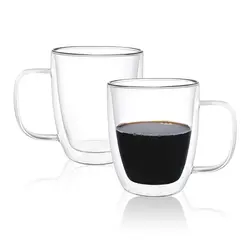 Кружка 480 мл Classic прозрачная набор 2 шт. d 10 см h12 см термостекло P.L. [1]