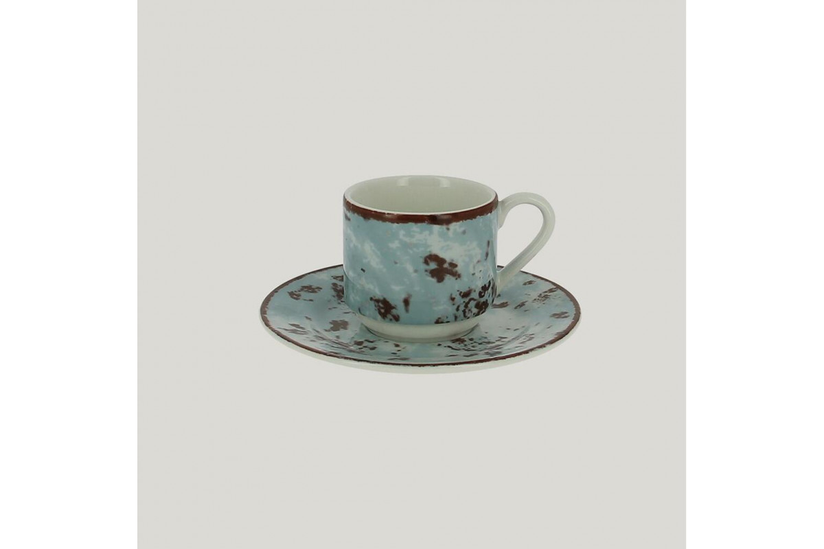 Блюдце RAK Porcelain Peppery для чашки 13 см, h 1,7 см, голубой цвет