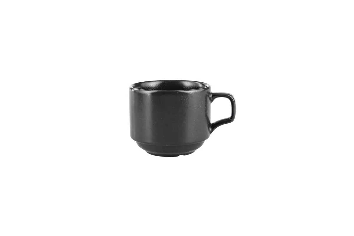 Чашка чайная, Porland, BLACK, 177 мл