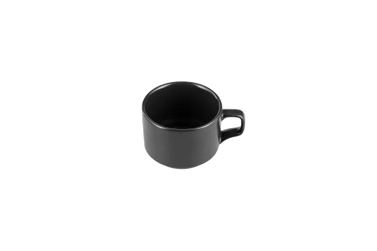 Чашка чайная, Porland, BLACK, 177 мл