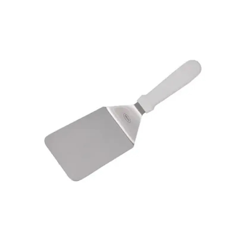 Лопатка 30 см. изогнутая раб.часть 15*9,5 см. нерж. широкая с пласт. ручкой MGsteel /1/