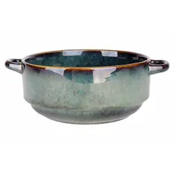 Чашка суповая с ручками 20x15 см h 7 см, JADE