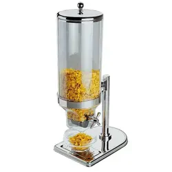 Диспенсер для мюсли, APS, поликарб., с крышкой нерж., 4.5 л, 22 * 17.5 см, h 52 см