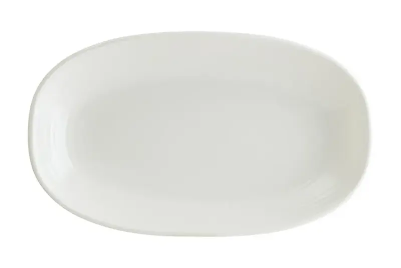 Блюдо овальное 340*190 мм. Белый Луп узкая полоска Bonna /1/12/534/ 