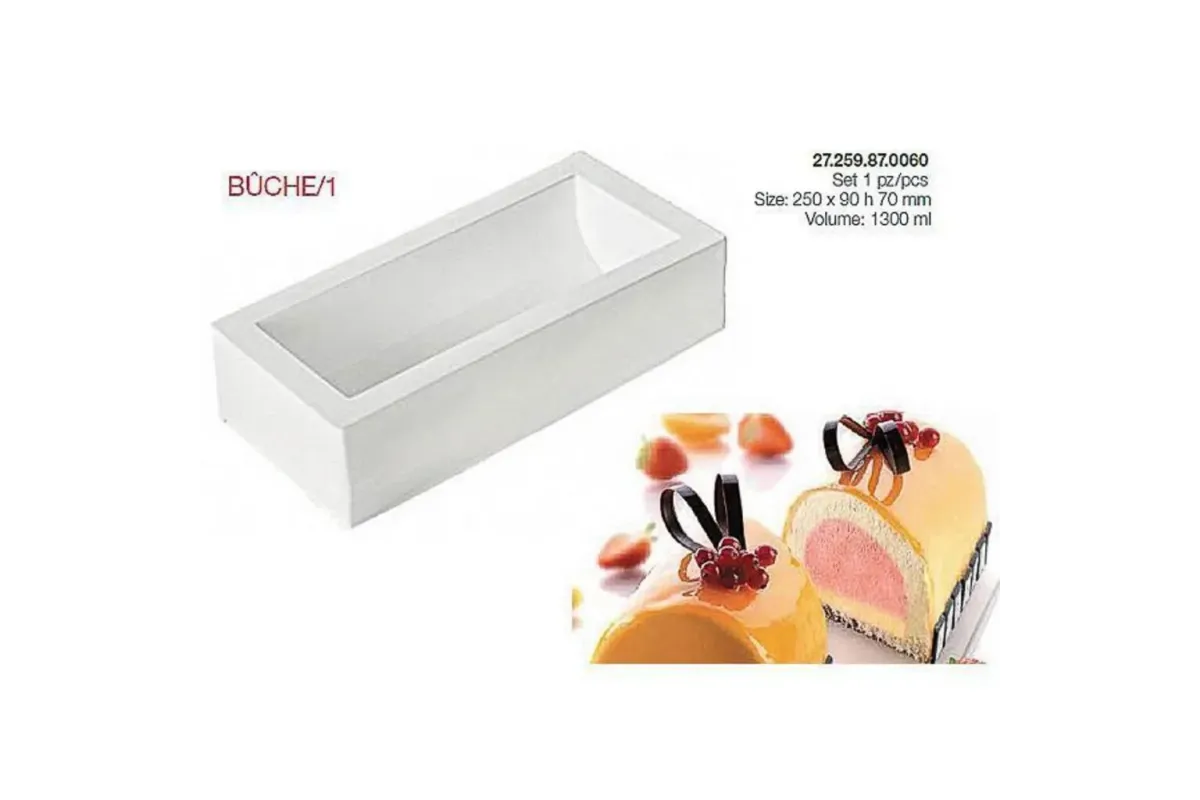 Форма кондитерская Silikomart BUCHE/1 25*9 см, h 7 см, силикон, Италия