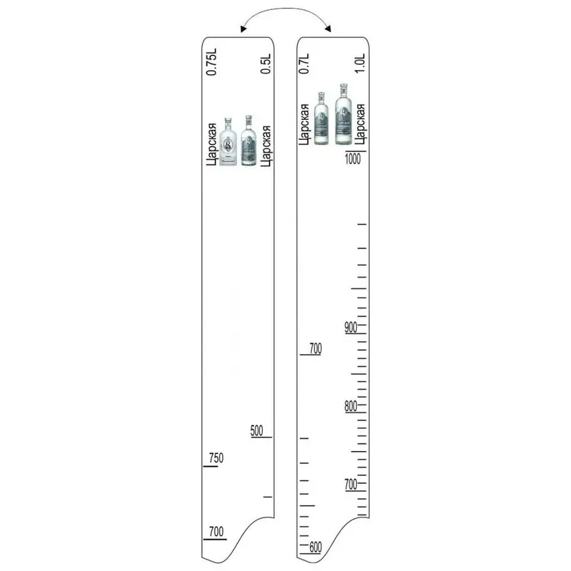 Барная линейка "Царска водка" (500мл/700мл/750мл/1л), P.L. Proff Cuisine