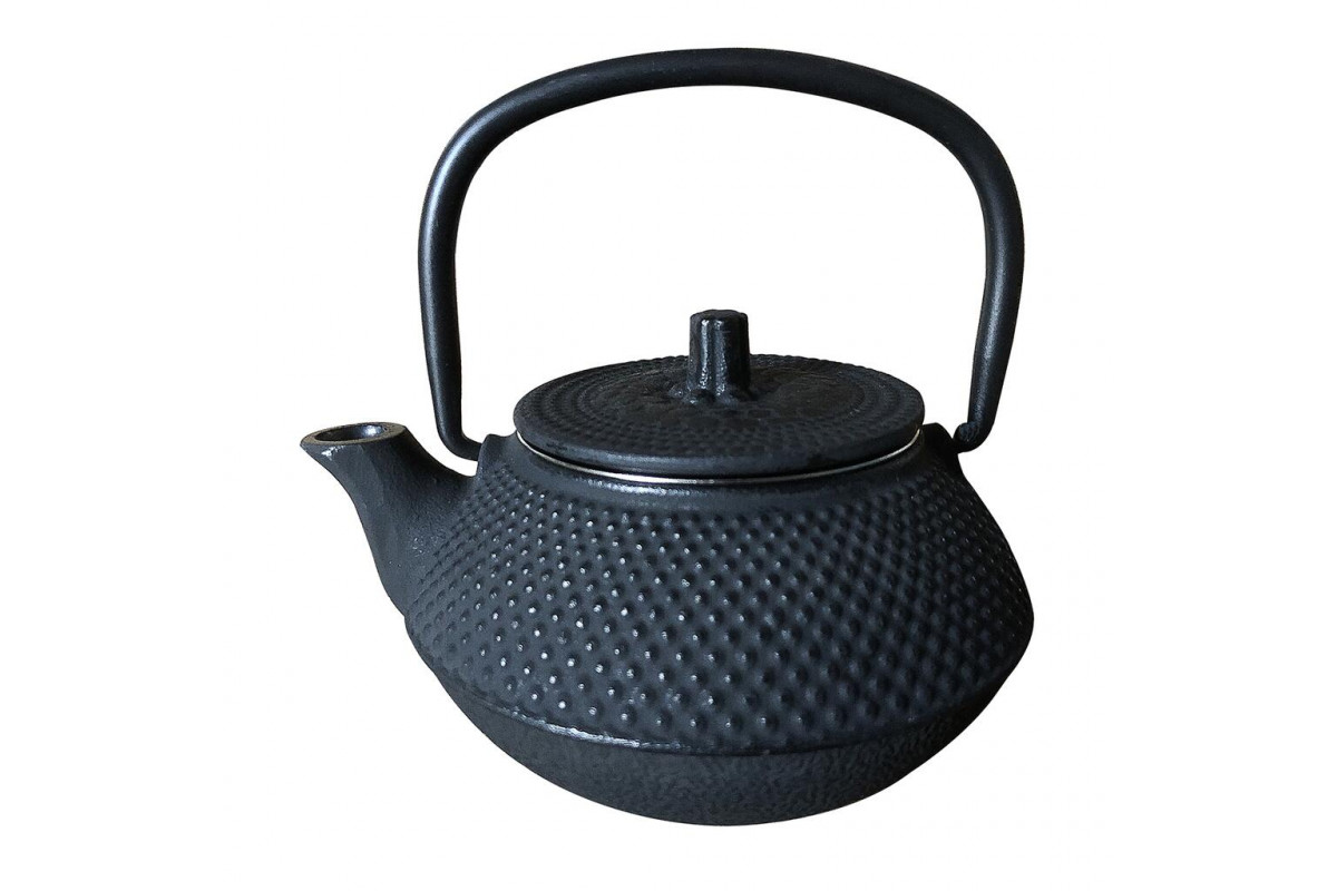 Чайник 300 мл с ситом Black iron d 11 см h6 см черный чугун P.L. Proff Cuisine [1]