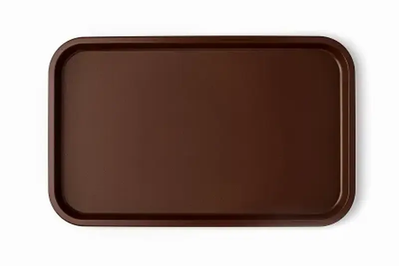 Поднос 52,5*32,5 см. темно-коричневый поверхность шагрень (167) MGprof /1/10/