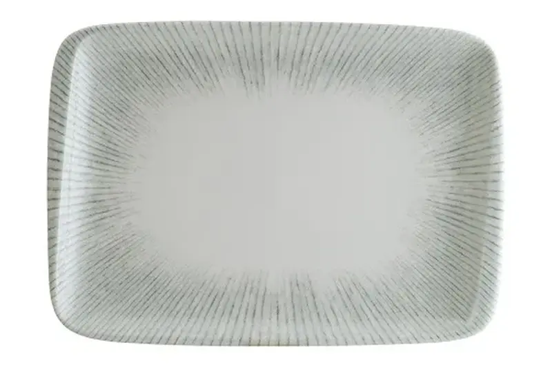 Блюдо прямоуг. 230*160 мм. Ирис Серый, форма Мув Bonna /1/12/1260/ 