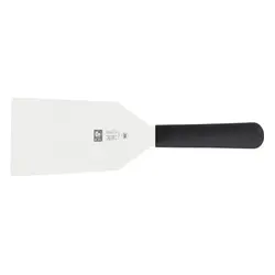 Лопатка 28,5 см. прямая раб. часть 15*9 см. нерж. широкая с пластик. ручкой, черная Icel /1/6/