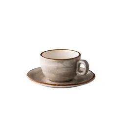 Блюдце универсальное 15 см, цвет серый (для чайных чашек) Jersey