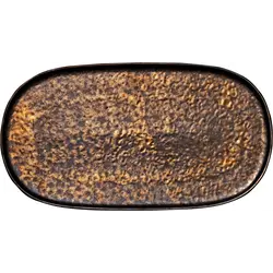 Блюдо овальное без рима 34x19 см, NIVO METALLIC, World of Colours