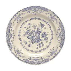 Тарелка мелкаяØ 20,7 см, цвет декора синий