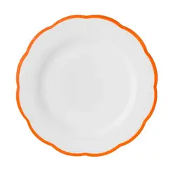 Блюдо круглое, с цветным кантом (оранжевый) Ø 31,5 см