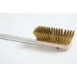 Щетка для печи 120 см. 16*5 см. поворотная, с медной щетиной h=5 см, ручка алюм. Gimetal /1/12/