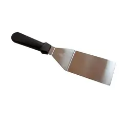 Лопатка 31 см. изогнутая раб.часть 12*7 см. нерж. с пласт. ручкой (скошен. бок) MGsteel /1/120/