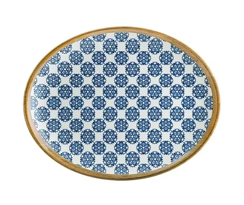 Блюдо овальное 310*240 мм. Калиф Лотус, форма Мув Bonna /1/6/582/