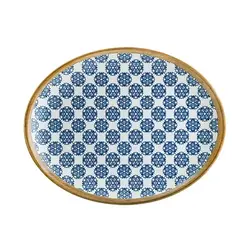 Блюдо овальное 310*240 мм. Калиф Лотус, форма Мув Bonna /1/6/582/