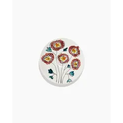 Блюдце для высокой кофейной чашки 11,5 см Anemone Milk Midnight Flowers