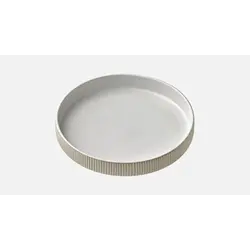 Тарелка глубокая с вертикальным бортом, (с рельефом), 1,3 л, d 24 см, h 4,2 см, цвет белый, Nara