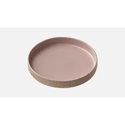 Тарелка глубокая с вертикальным бортом, (с рельефом), 1,3 л, d 24 см, h 4,2 см, цвет розовый, Nara
