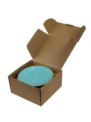 Набор из 4 предметов Porland Seasons (тарелка d 18 см, салатник d 16 см, кружка 325 мл, тарелка d 26 см), фарфор, цвет бирюзовый