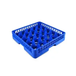 Кассета для бокалов 500*510*100 мм. 25 ячеек 90*90*90мм. синяя п/п Tribeca /1/6/