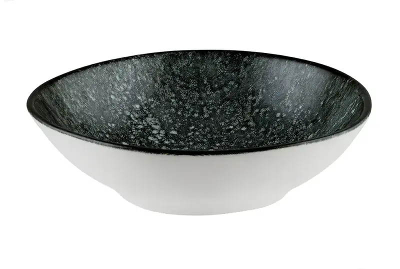 Салатник d=180 мм. 470 мл. h=55 мм. Черный Космос, форма Ваго Bonna /1/12/