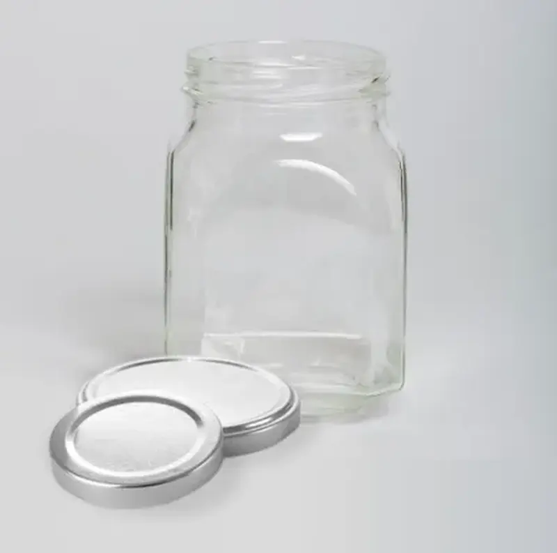 Банка для подачи 800 мл. 90*90 мм. h=140 мм. с крышкой Твист офф /1/24/