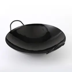 Сковорода Вок (WOK) 32,5 см с двумя ручками черная сталь ИНДУКЦИЯ P.L. Proff Cuisine