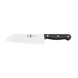Нож японский Santoku 180/300 мм. черный TECHNIC Icel /1/6/