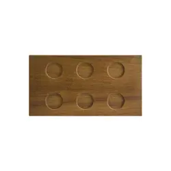 Доска для подачи прямоуг. 315*170*30 мм. бук (емкости см.описание) Bonna /1/4/696/ 