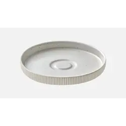 Блюдце с вертикальным бортом (с рельефом) d 15 см, h 2,5 см, цвет белый, Nara