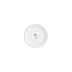 Тарелка мелкая Porland Vaso Piccolo DS18 26 см, кант зеленый