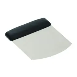 Скребок (разделитель для теста) нерж.(мягкое лезвие), Tellier, 10 см / 9 х 11 см.														