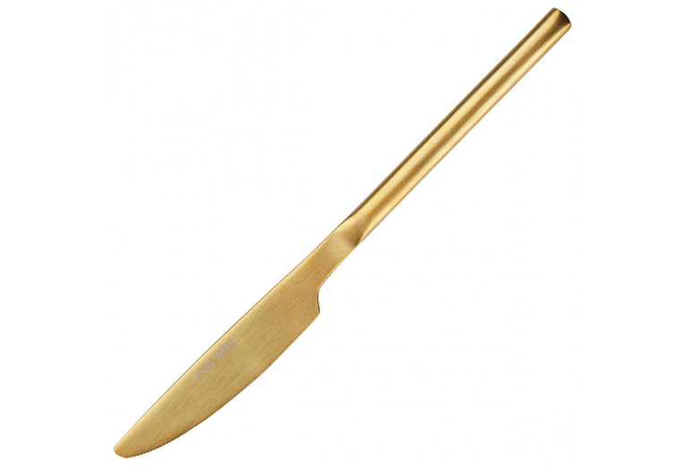 Нож столовый, KUNSTWERK, Sapporo, 22 см, цвет: золотой 