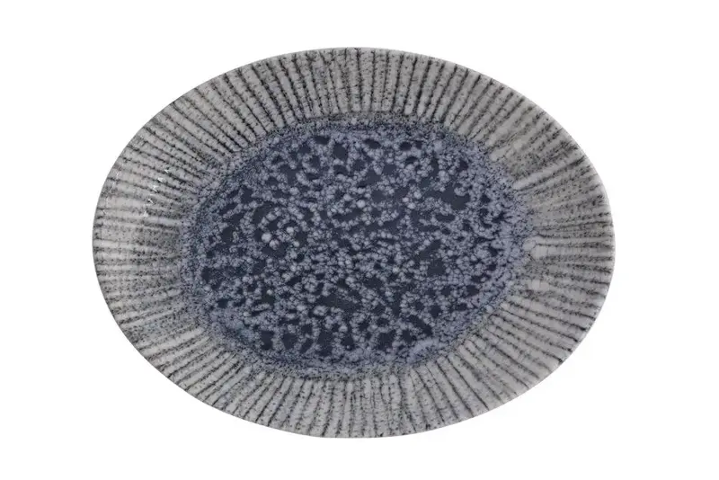 Блюдо овальное, Porland, Iris Blue, 26х19 см