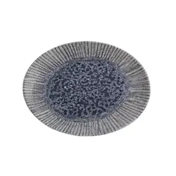 Блюдо овальное, Porland, Iris Blue, 26х19 см